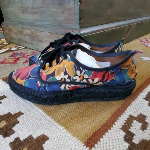 Gaimo Wedge Floral Espadrilles sz 7 Handmade Spain - Picture 4 of 7